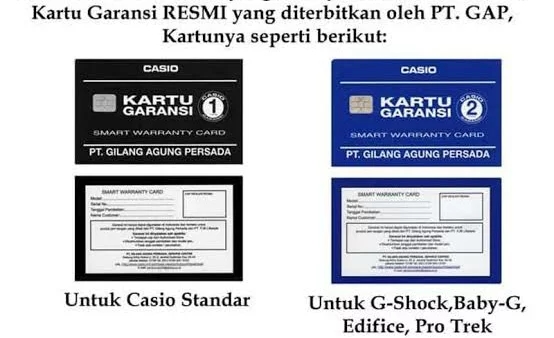 Smart Warranty Card Casio