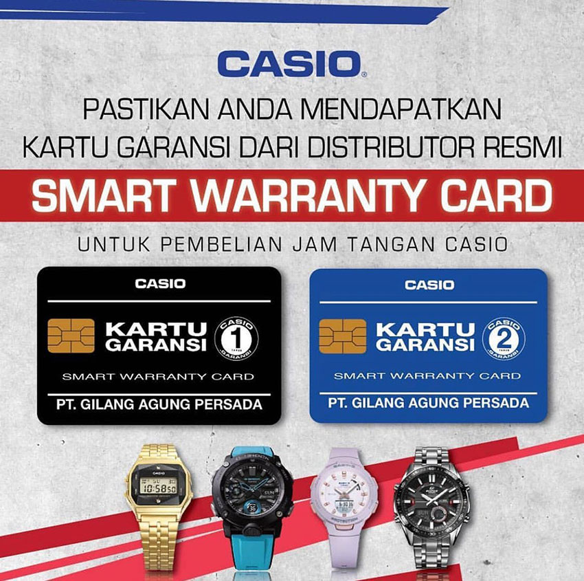 Smart Warranty Card Casio